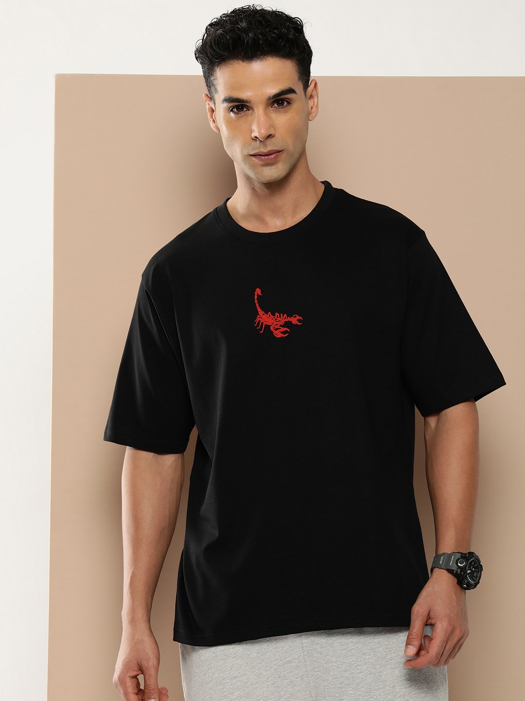 Mens Half Sleeve Round Neck Oversized Fit T-Shirts