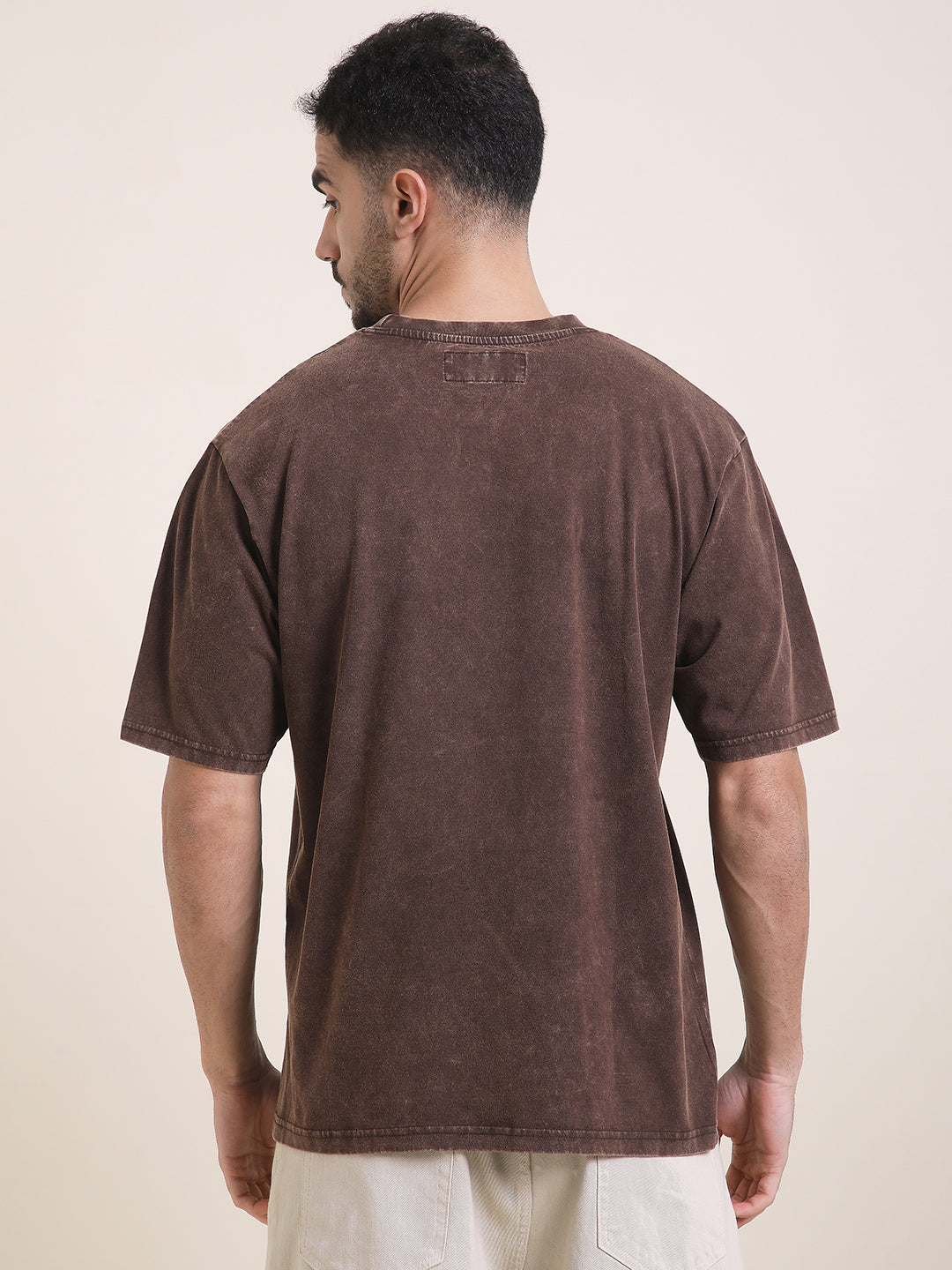 Mens Half Sleeve Round Neck Printed Oversized Fit Tshirts