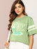 Womens Short Sleeve Printed Oversized Fit Tshirt