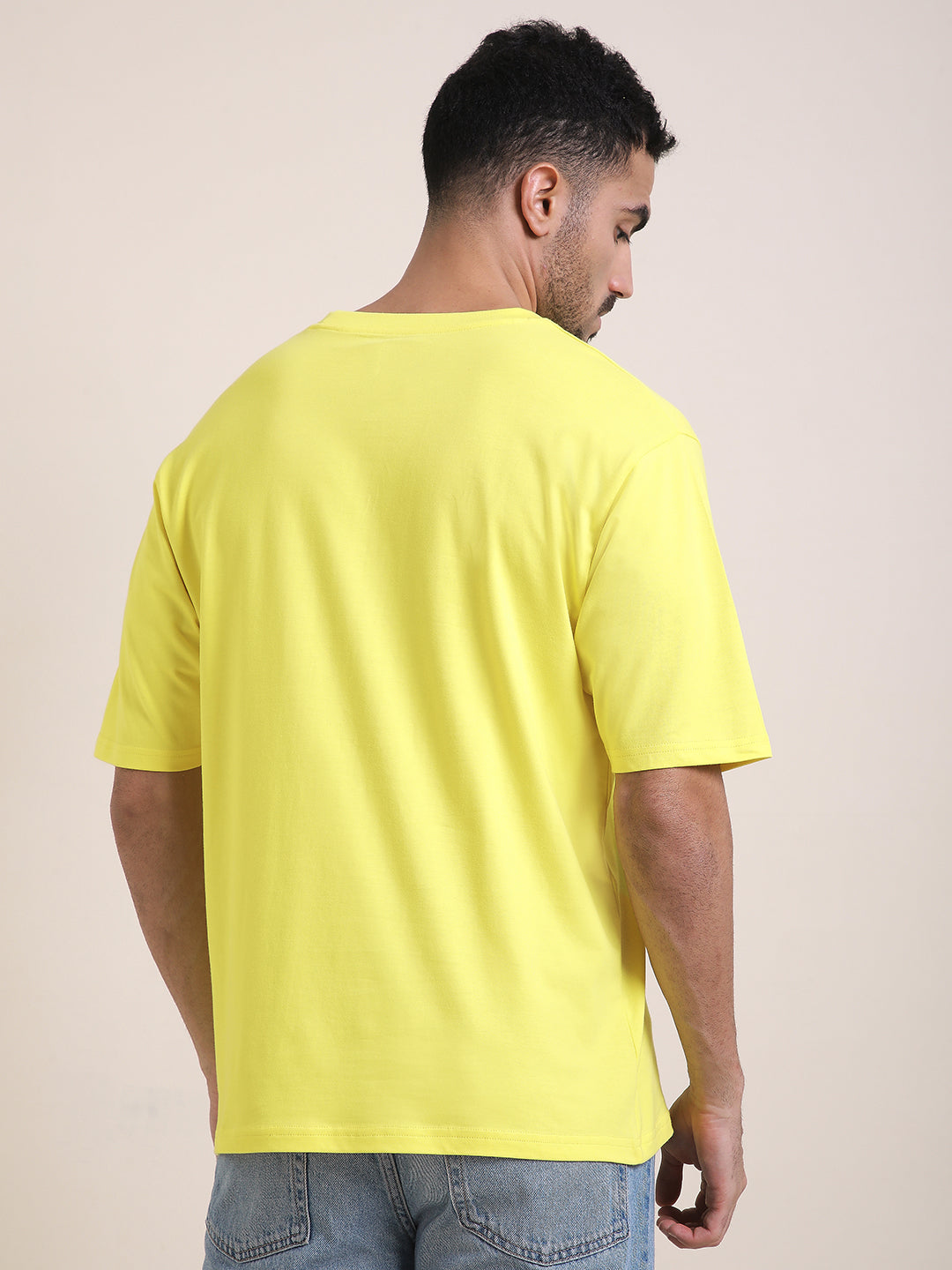 Mens Half Sleeve Round Neck Printed Oversized Fit Tshirts