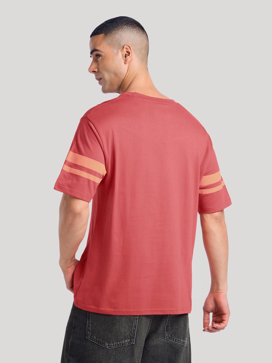 Mens Printed Oversized Cotton Round Neck Tshirt