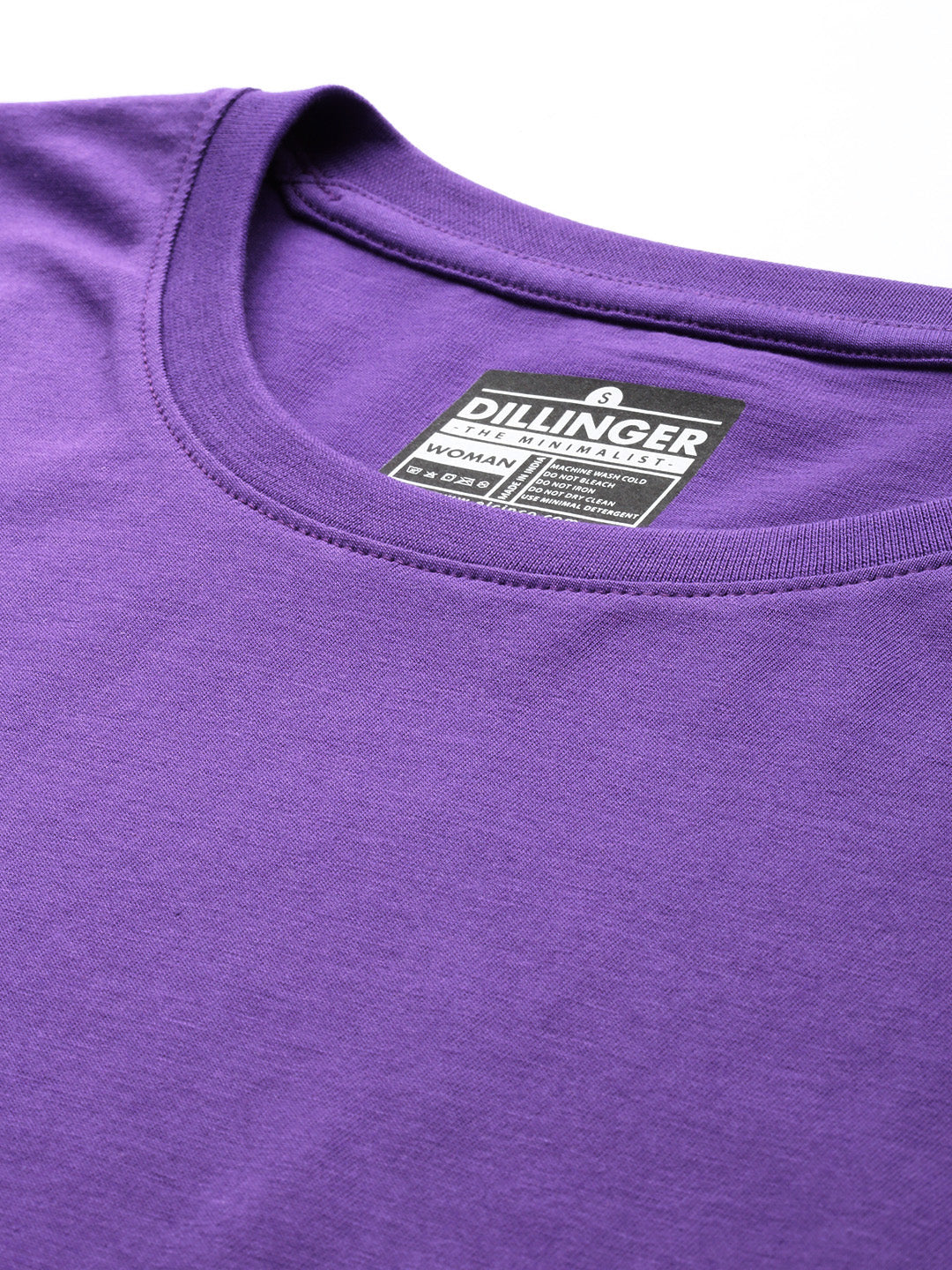 Womens Half Sleeve Round Neck Solid Boxy Fit Tshirts