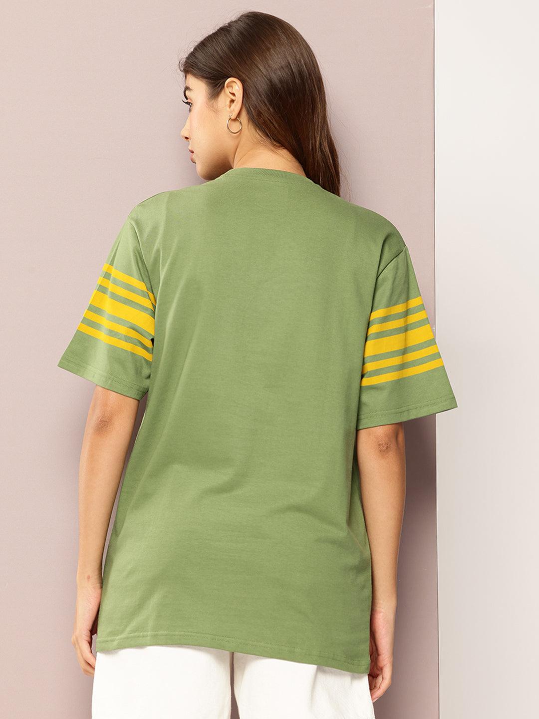 Womens Short Sleeve Printed Oversized Fit Tshirt