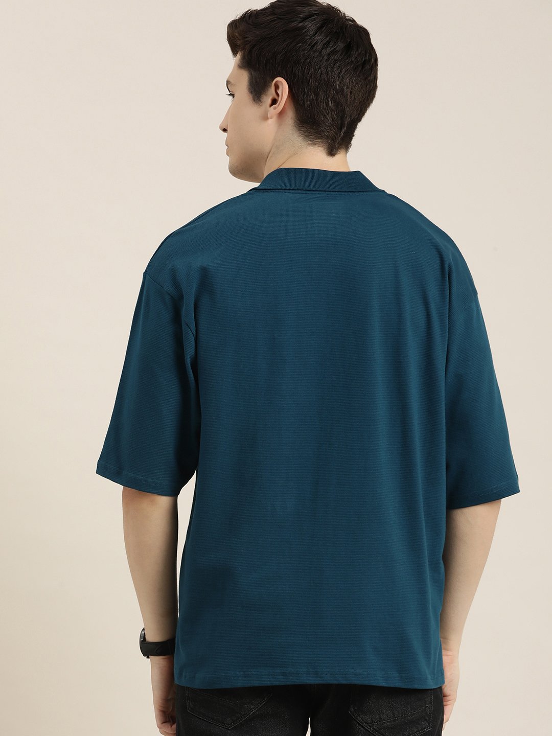Mens Half Sleeve Oversized Fit Polo T-Shirts