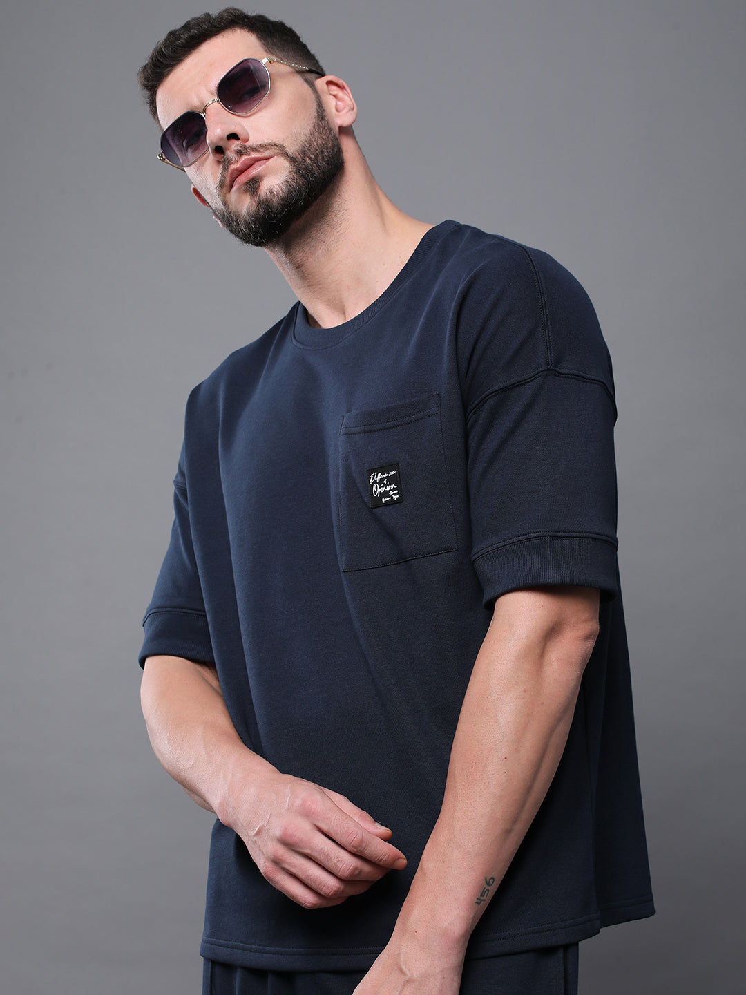 Mens Half Sleeve Round Neck Oversized Fit T-Shirts