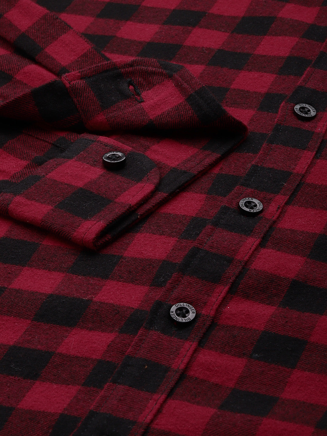 Men Checked Full Sleeve Shirt With Pocket