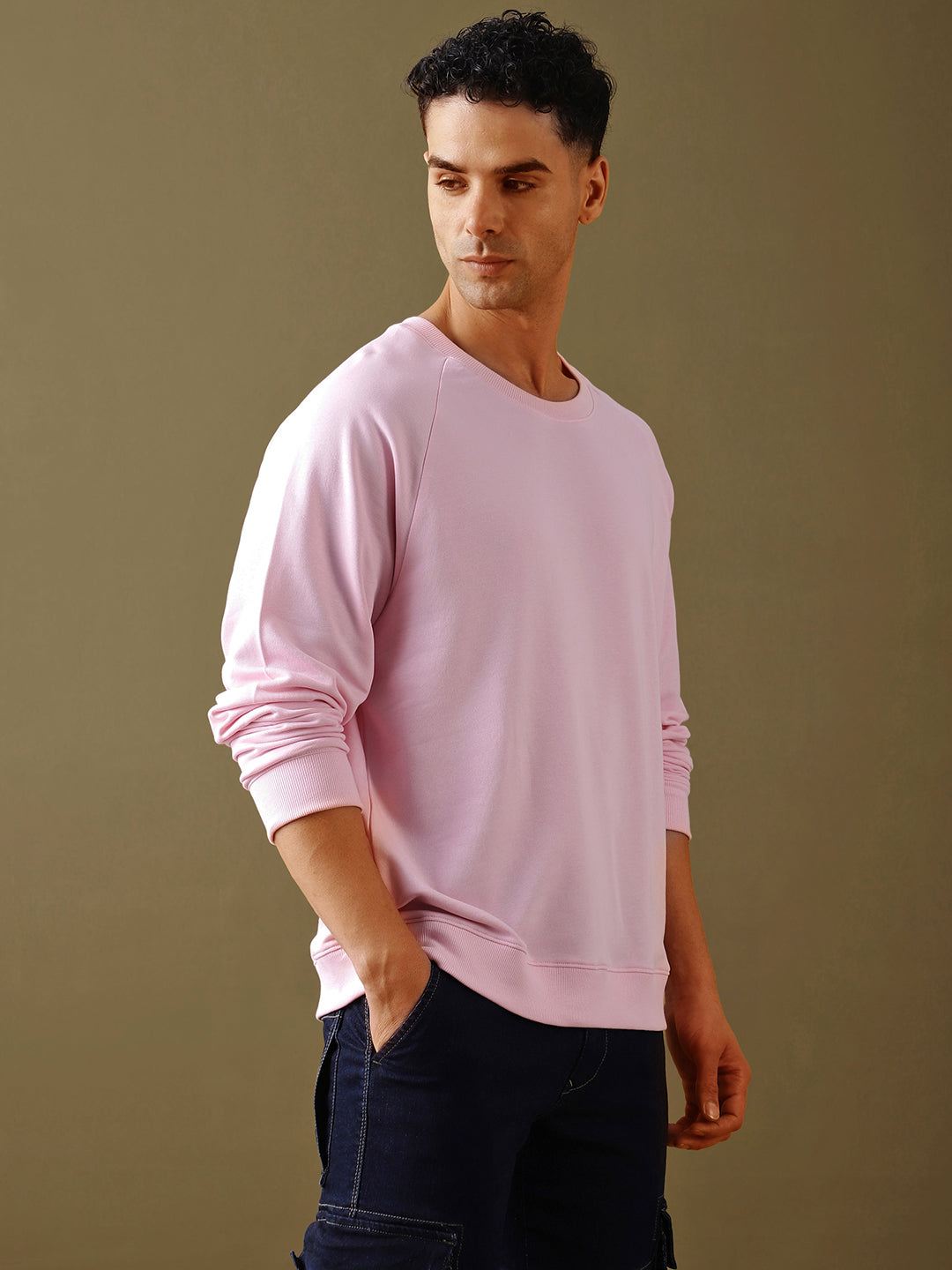Mens Full Sleeve Round Neck Oversized Fit T-Shirts