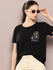 Womens Half Sleeve Round Neck Embroidery Boxy Fit Tshirts