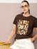 Womens Half Sleeve Round Neck Printed Boxy Fit Tshirts