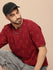 Mens Half Sleeve Round Neck All-Over Printed Oversized Fit Tshirts