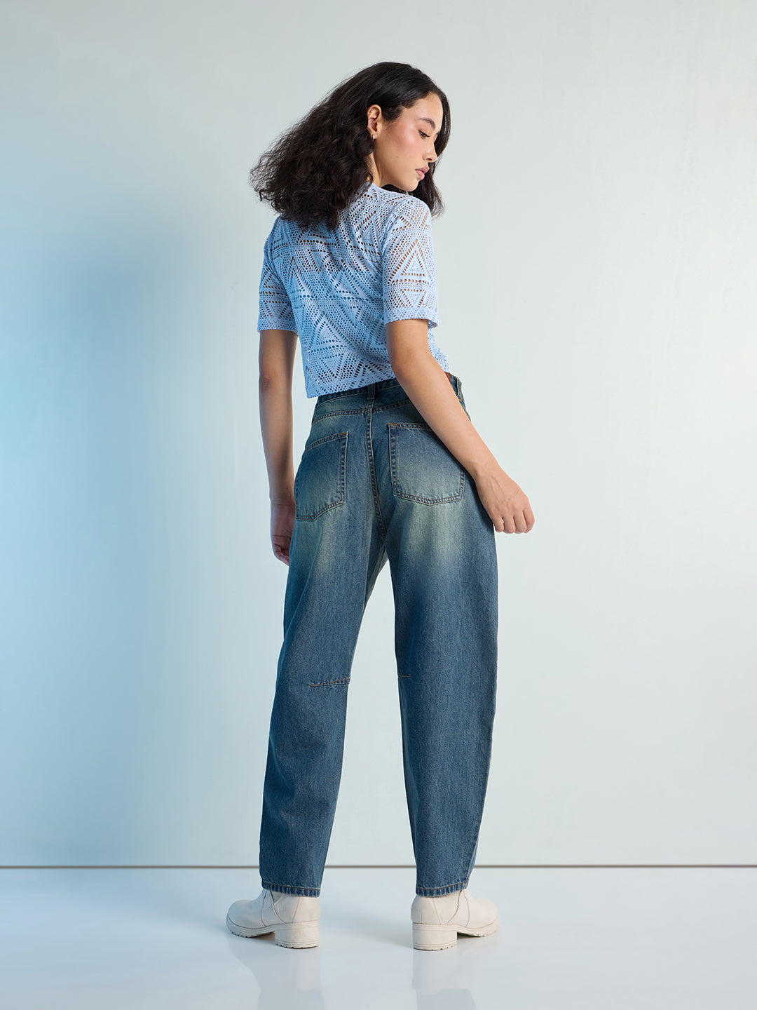 Womens Boot Cut Strech Denim Jeans Pant