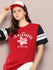 Womens Half Sleeve Round Neck Printed Oversized Fit Tshirts