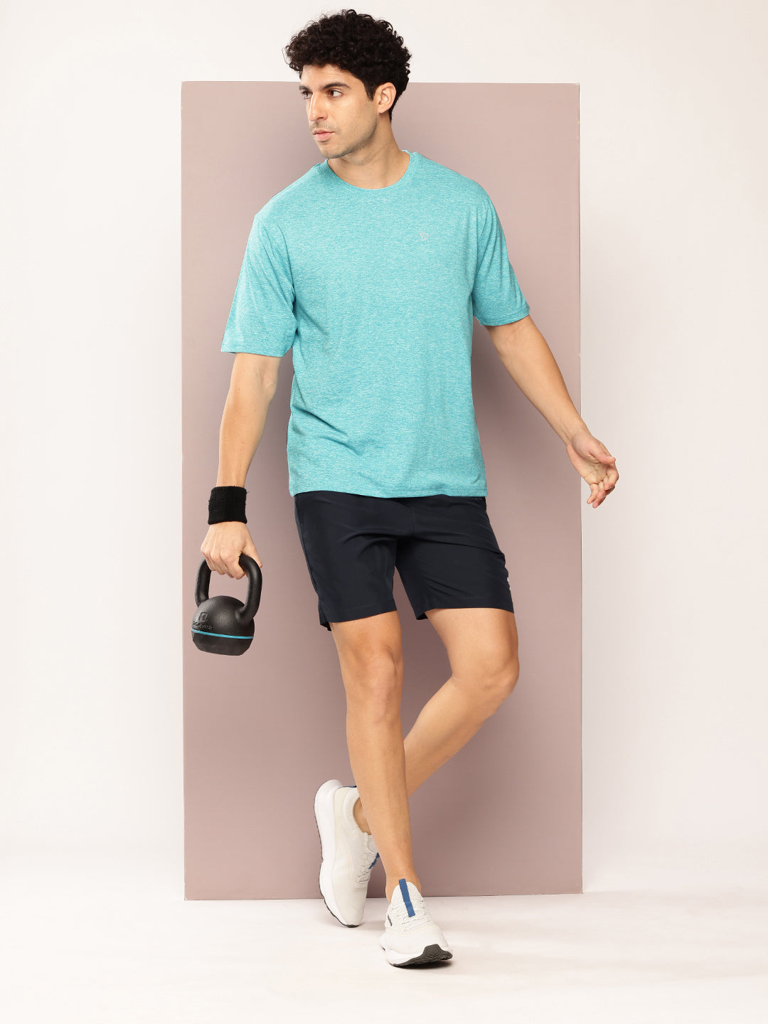 Mens Short Sleeve Round Neck Oversized Polyster Tshirt