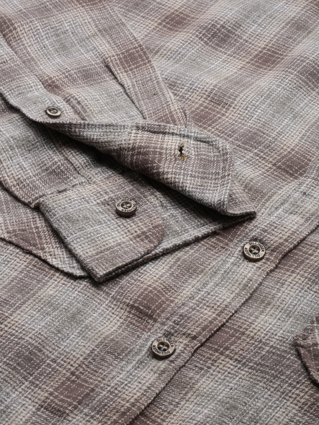 Men Checked Full Sleeve Shirt With Pocket
