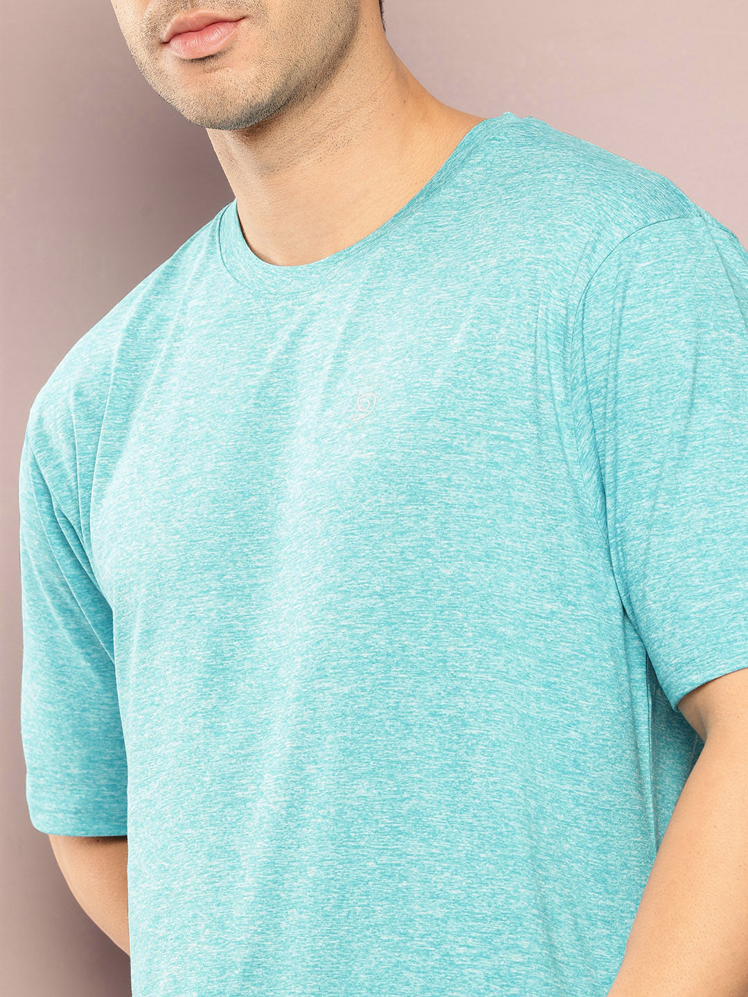 Mens Short Sleeve Round Neck Oversized Polyster Tshirt