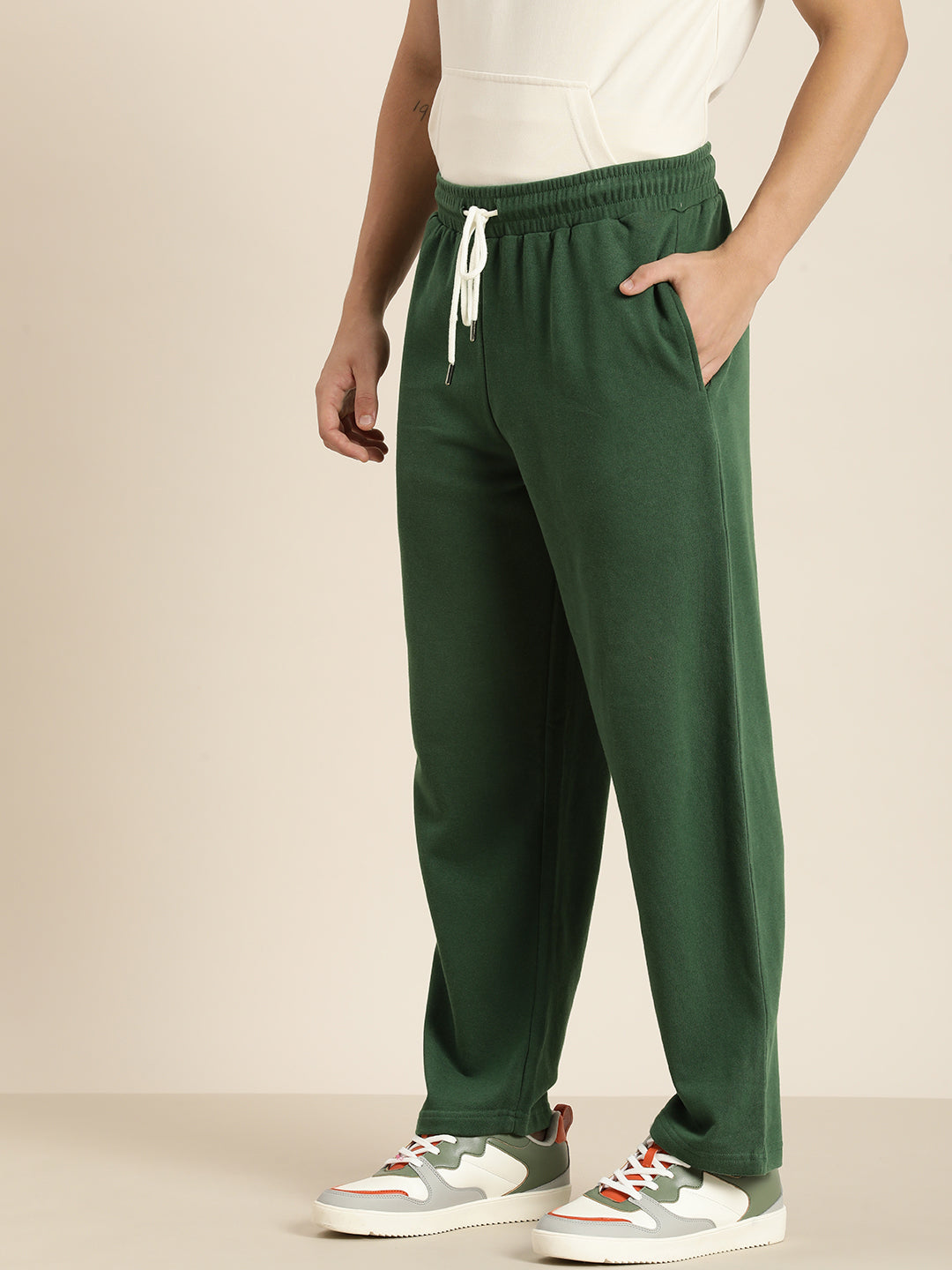 Men Lightweight Relaxed Fit Baggy Korean Pant