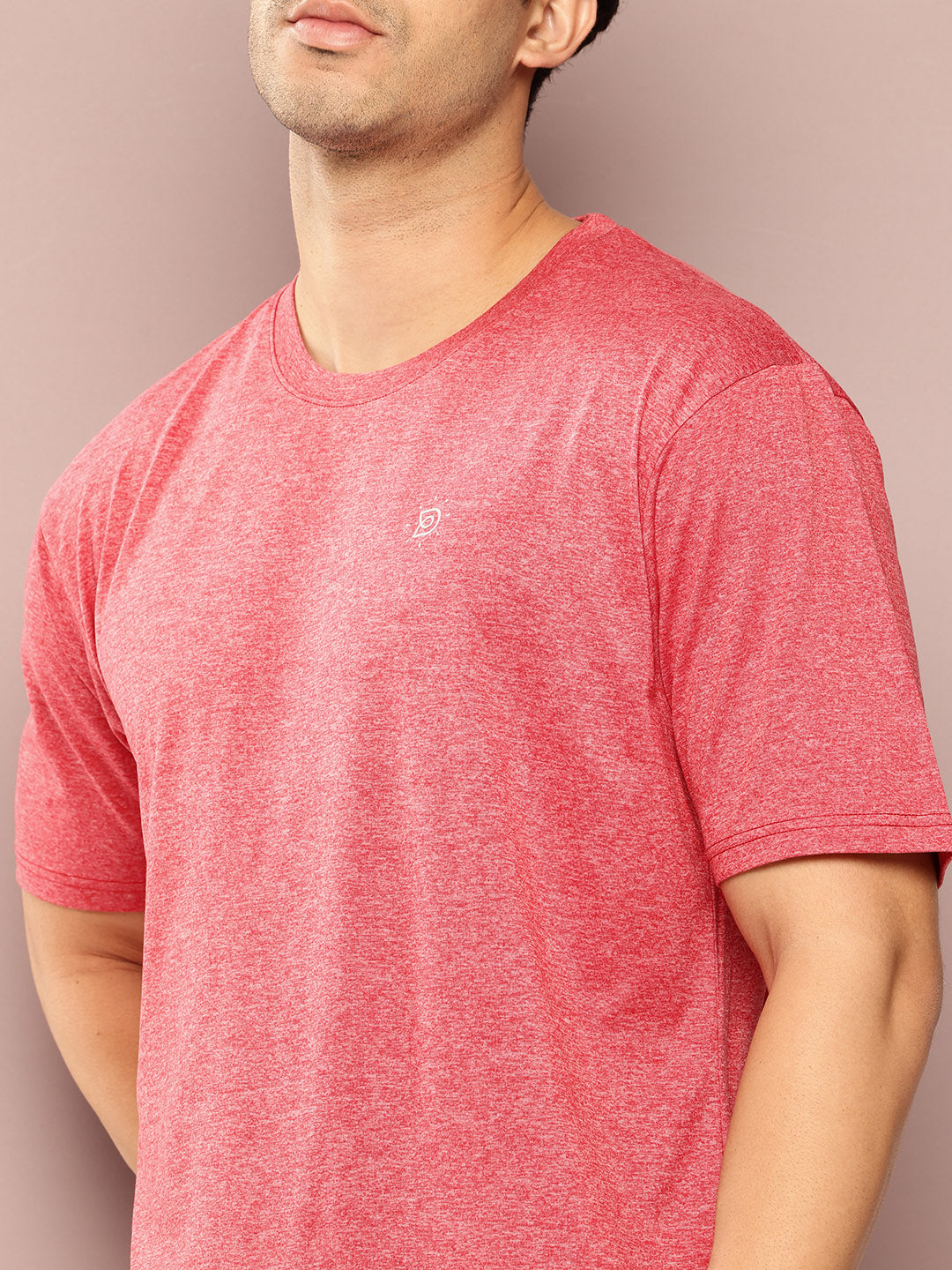 Mens Short Sleeve Round Neck Oversized Polyster Tshirt