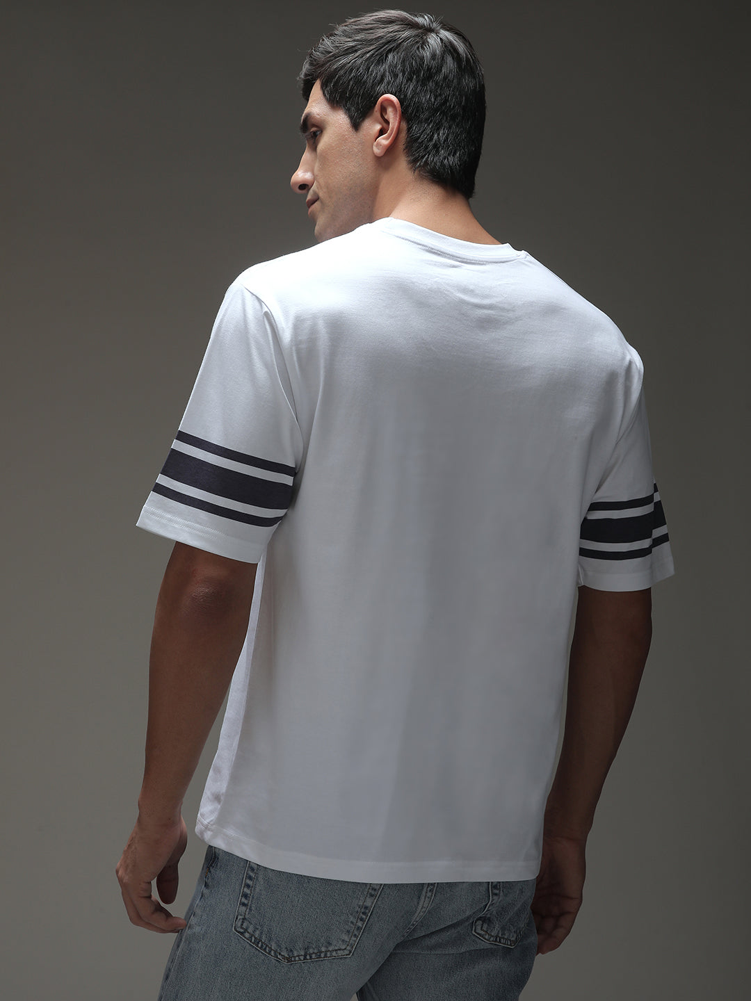 Mens Half Sleeve Round Neck Printed Oversized Fit Tshirts