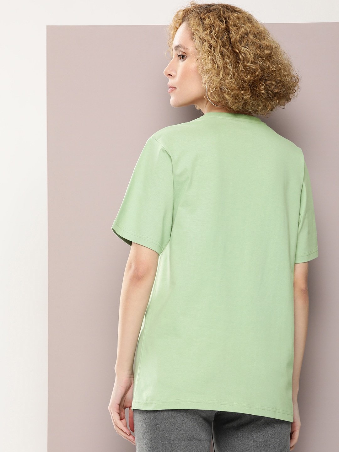 Womens Half Sleeve Round Neck Oversized Fit T-Shirts
