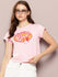 Womens Half Sleeve Round Neck Printed Regular Fit Tshirts