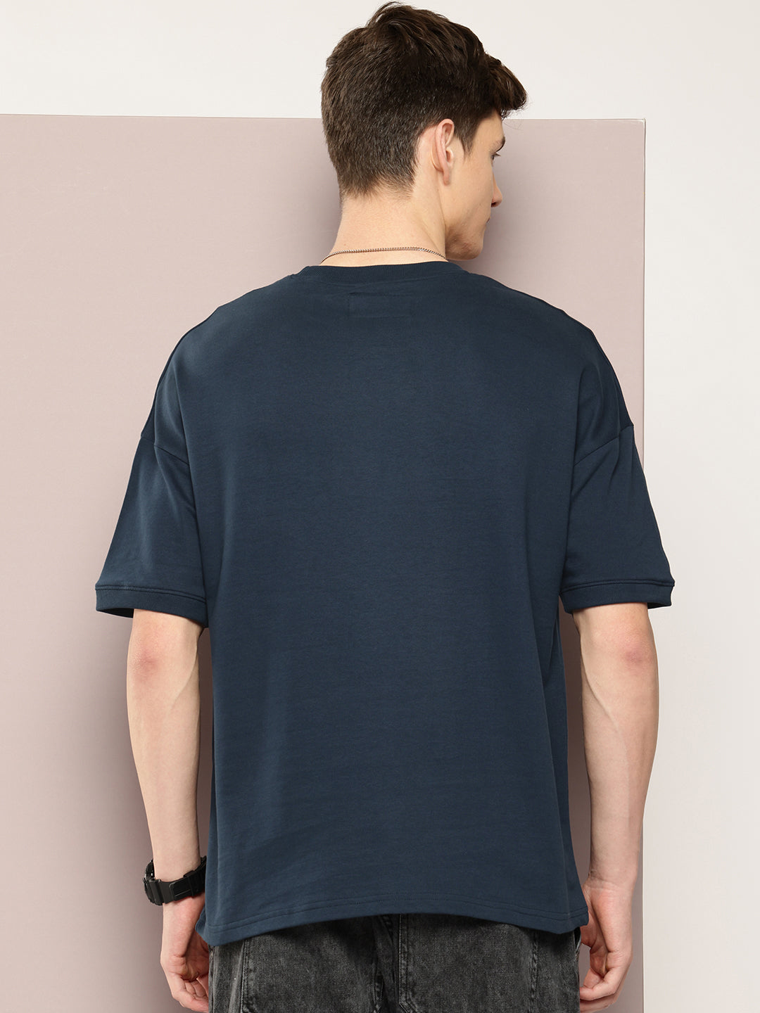 Mens Half Sleeve Round Neck Printed Oversized Fit Tshirts