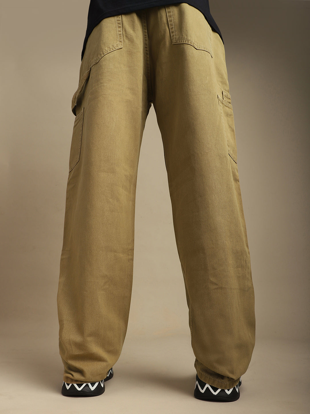 Men Plain Cargo Jeans