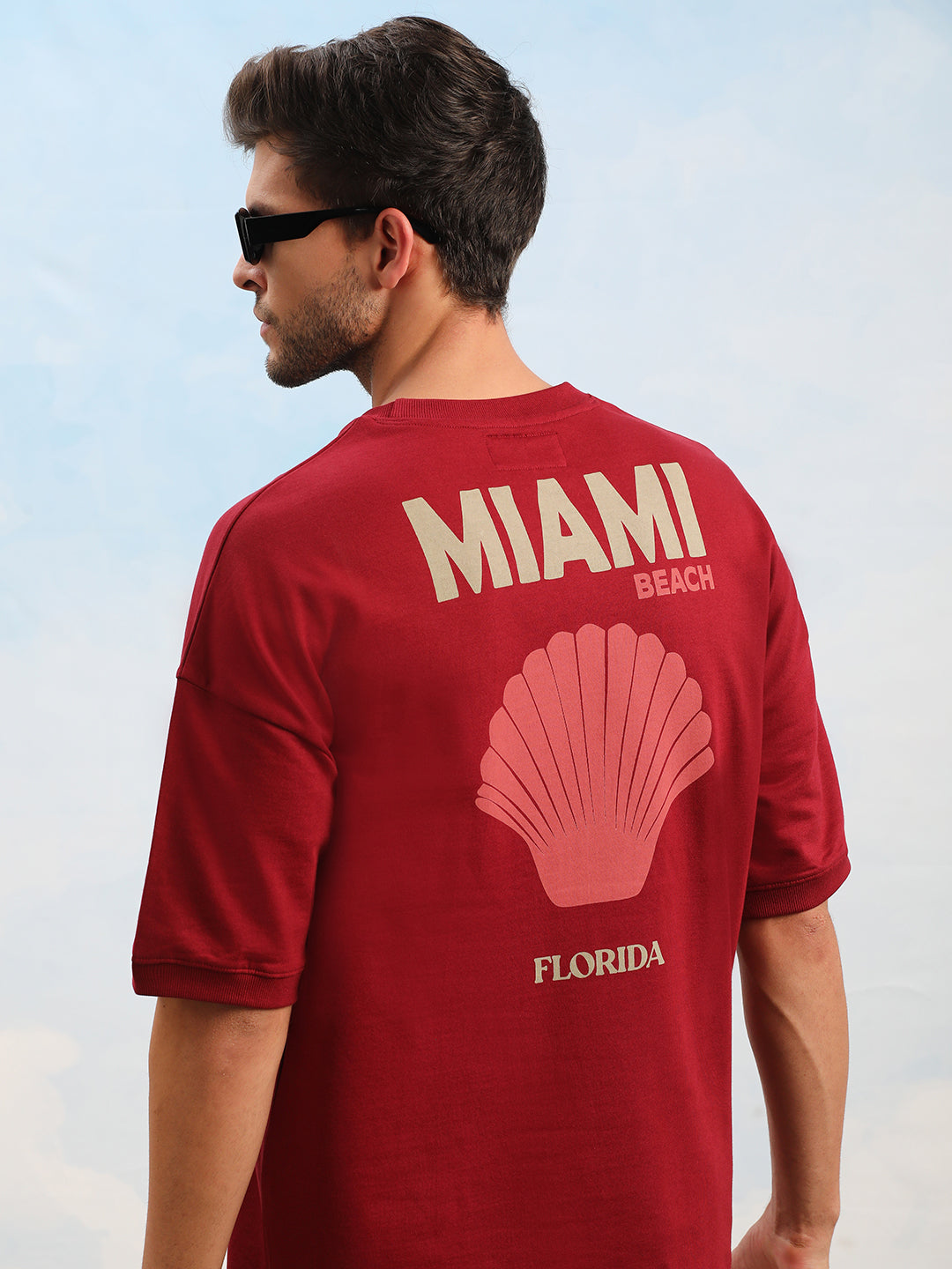 Mens Half Sleeve Printed Oversized Tshirt