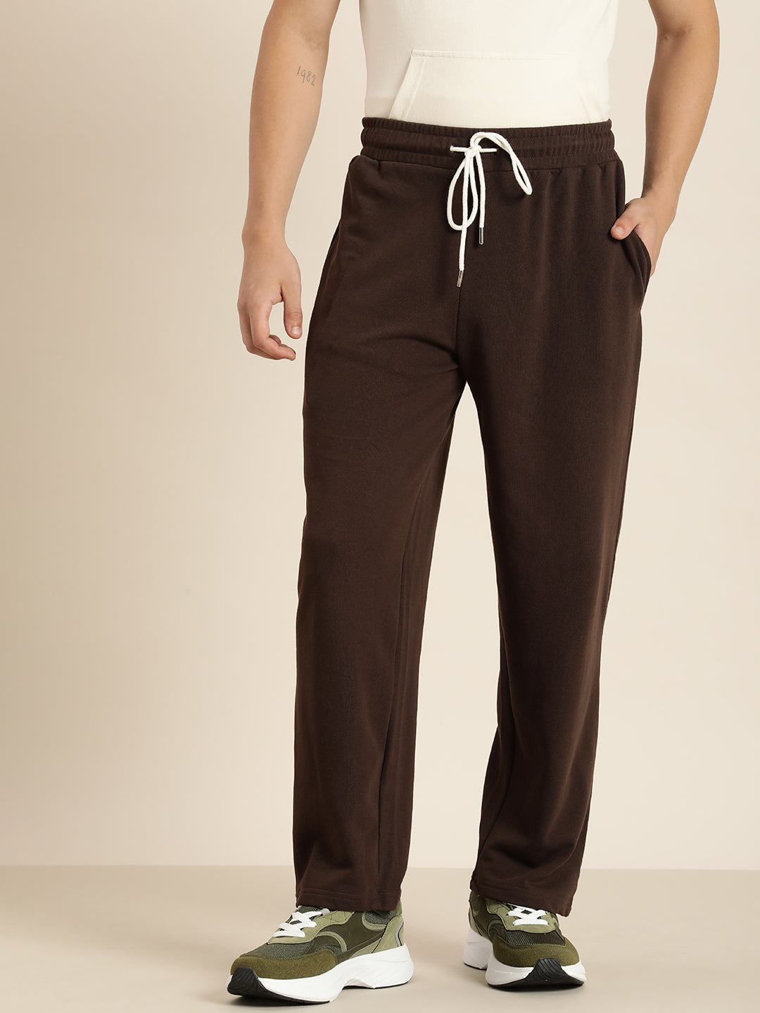 Men Lightweight Relaxed Fit Baggy Korean Pant