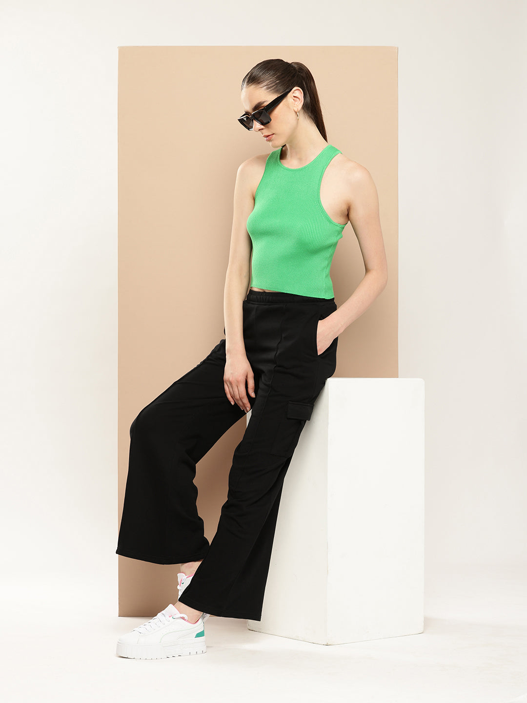 Women Cotton Relaxed Baggy Korean Pants