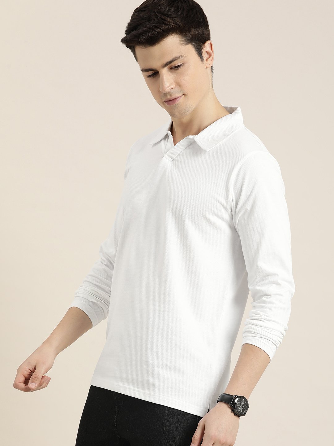 Mens Full Sleeve Regular Fit Polo T-Shirts