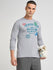 Mens Printed Regular Fit Full Sleeve Round Neck Tshirt