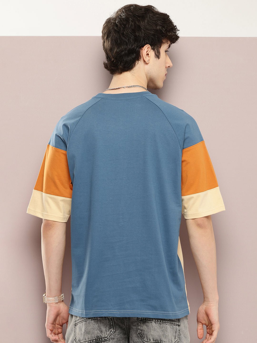 Mens Half Sleeve Round Neck Printed Oversized Fit Tshirts
