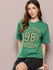 Womens Half Sleeve Round Neck Printed Oversized Fit Tshirts