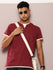 Mens Half Sleeve V-Neck Solid Regular Fit Tshirts
