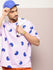 Mens Half Sleeve Round Neck All-Over Printed Oversized Fit Tshirts
