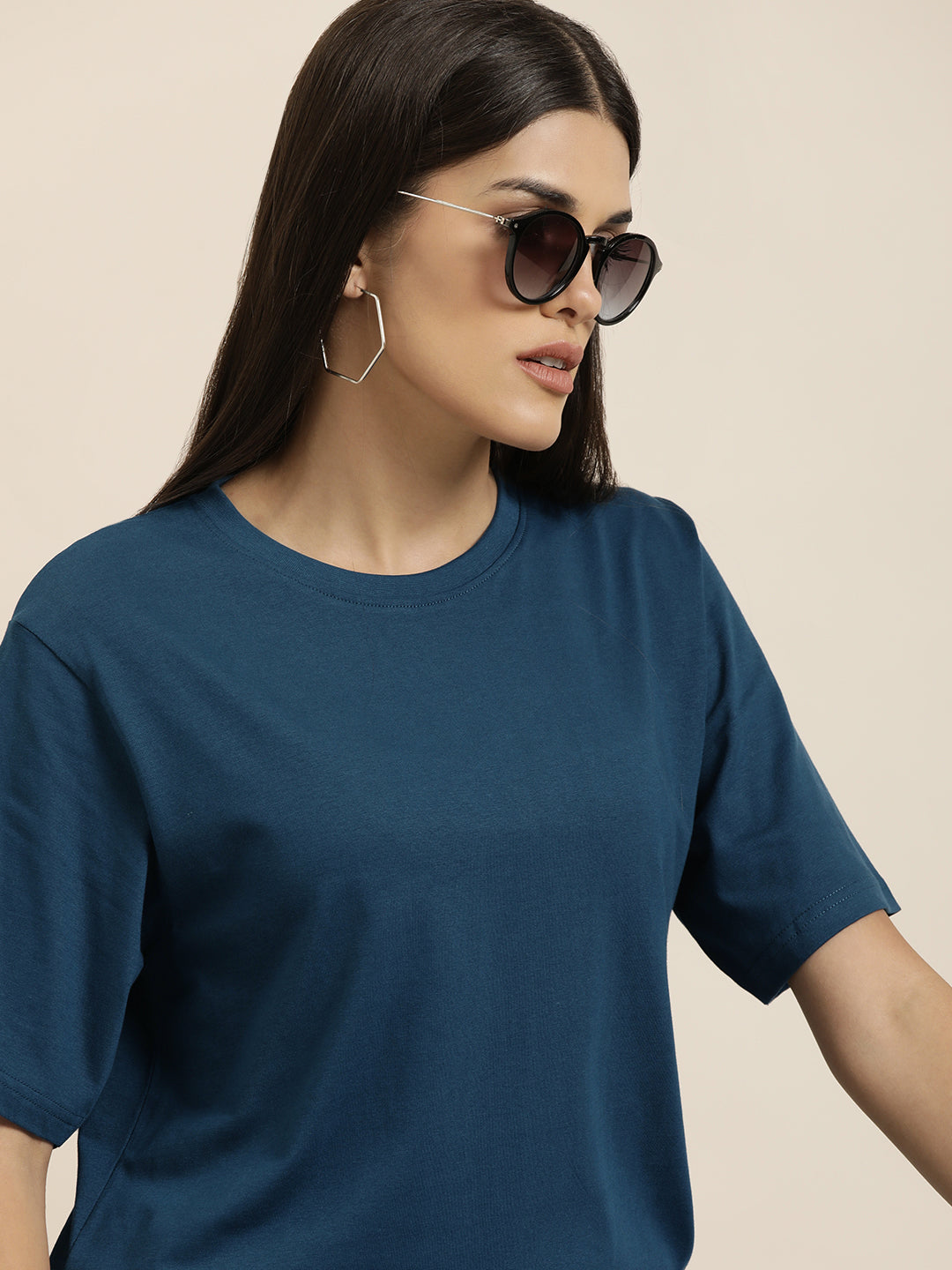 Womens Half Sleeve Oversized Fit Polo T-Shirts