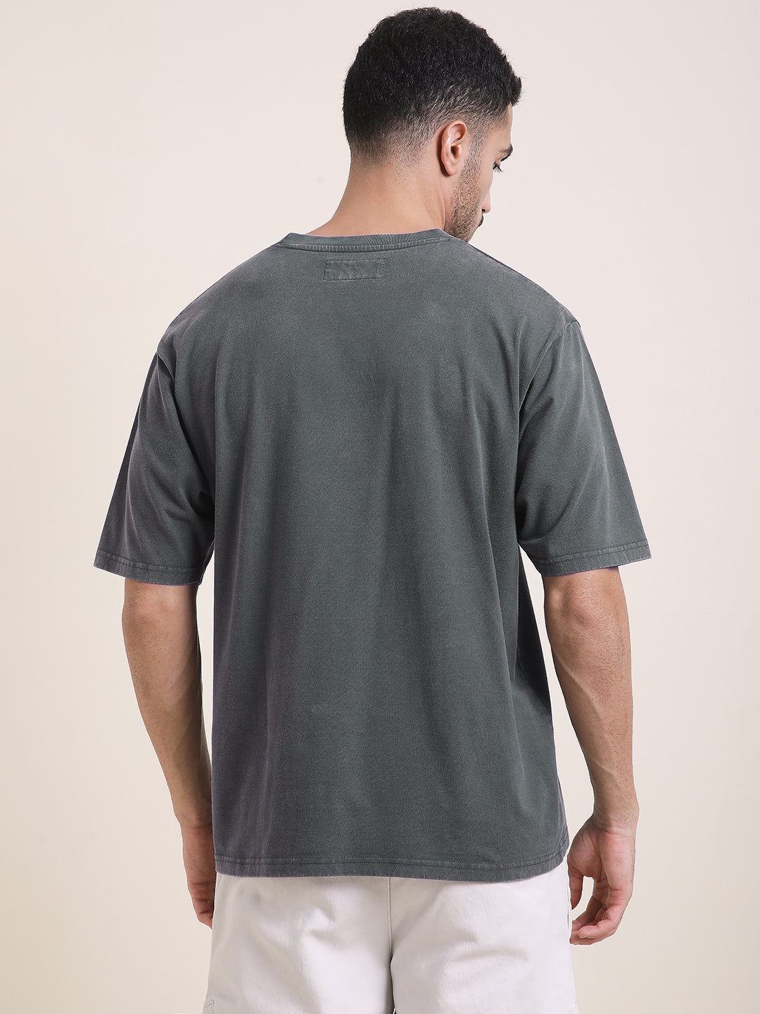 Mens Half Sleeve Round Neck Printed Oversized Fit Tshirts
