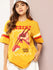 Womens Short Sleeve Printed Oversized Fit Tshirt