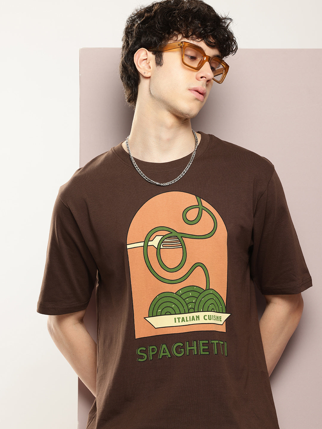 Mens Half Sleeve Round Neck Printed Oversized Fit Tshirts