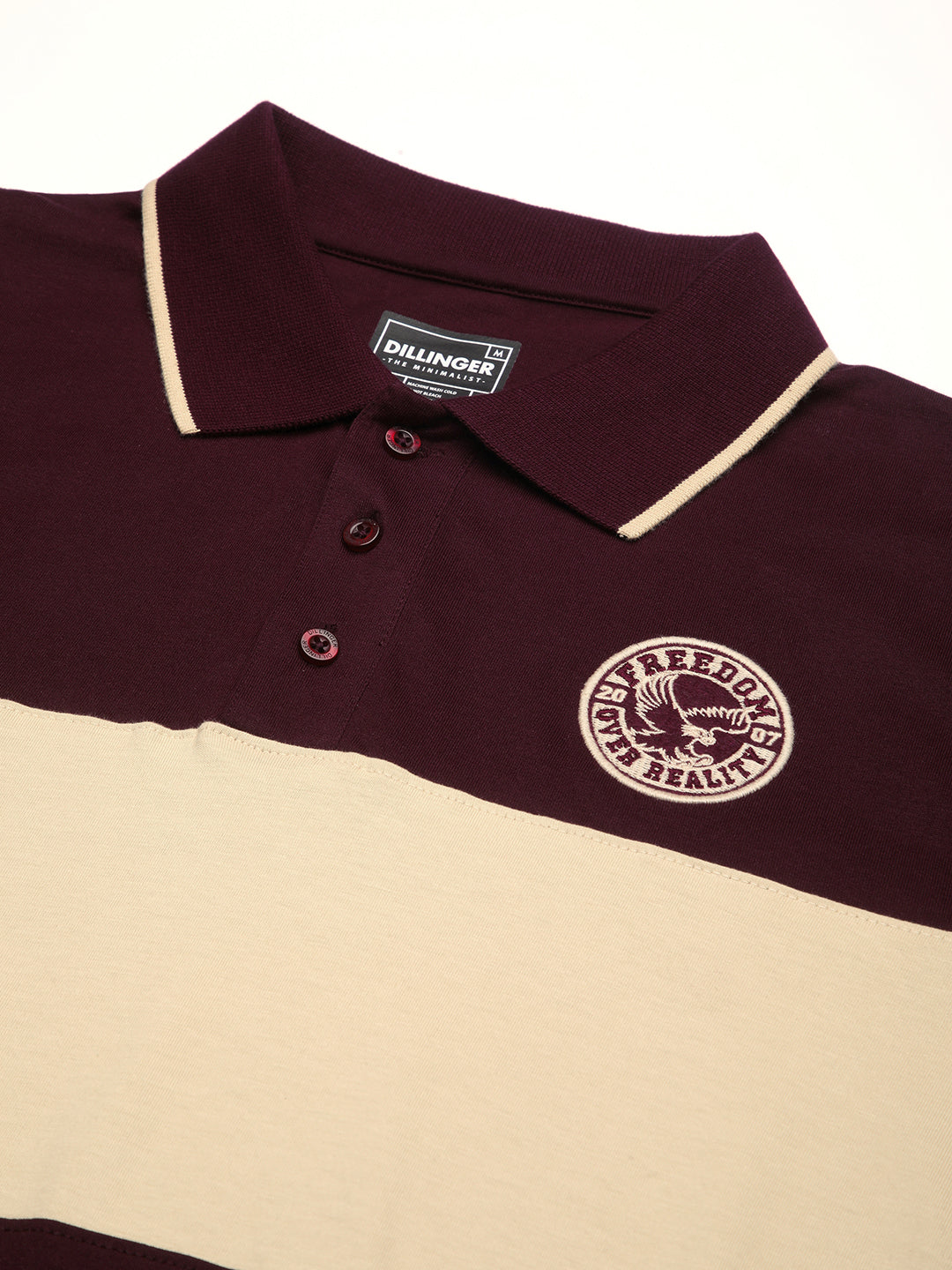 Mens Full Sleeve Polo Neck Embroidered Regular Fit Tshirts