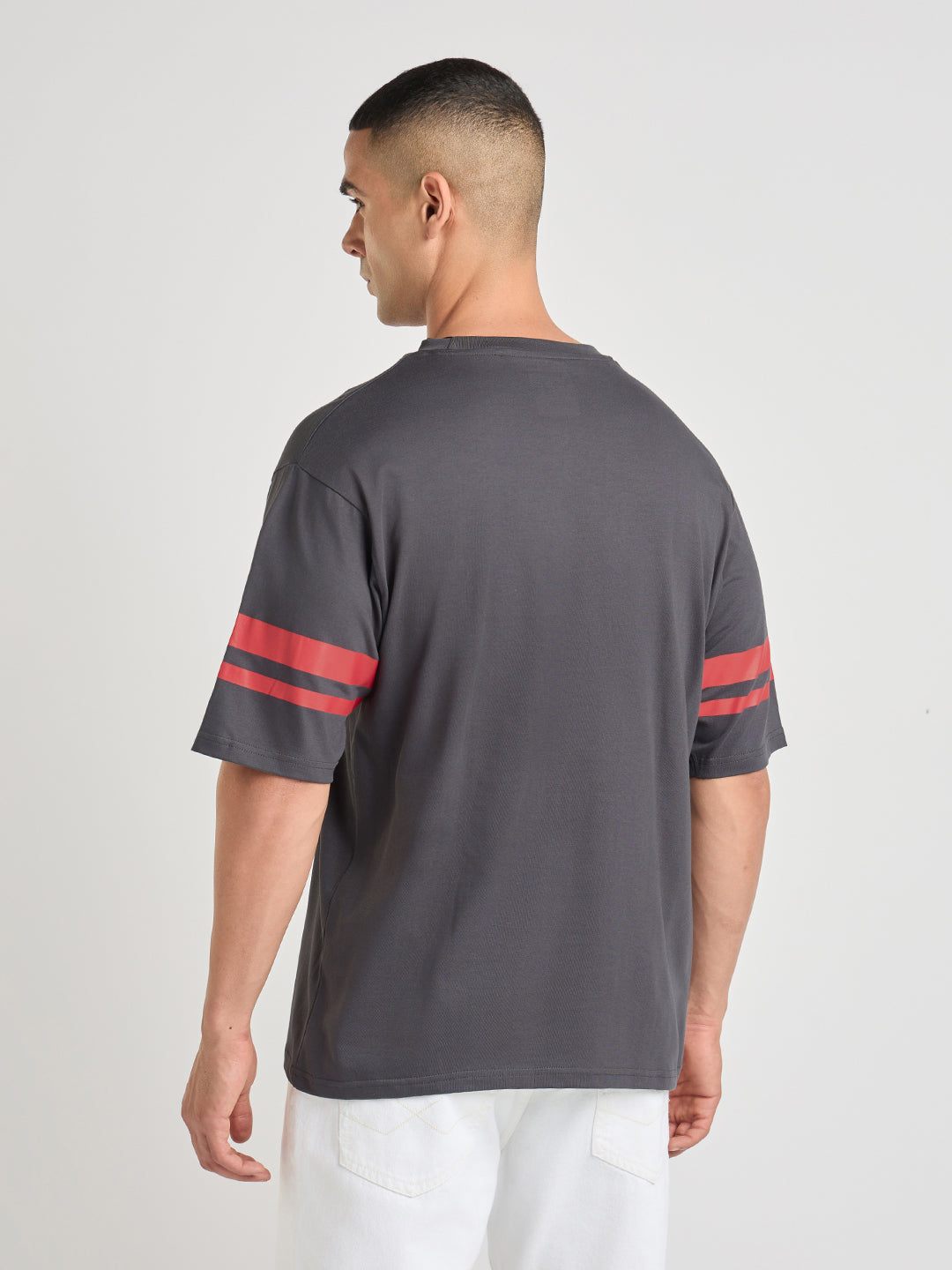Mens Printed Oversized Cotton Round Neck Tshirt