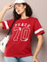 Womens Half Sleeve Round Neck Printed Oversized Fit Tshirts