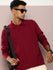 Mens Full Sleeve Polo Neck Solid Oversized Fit Tshirts