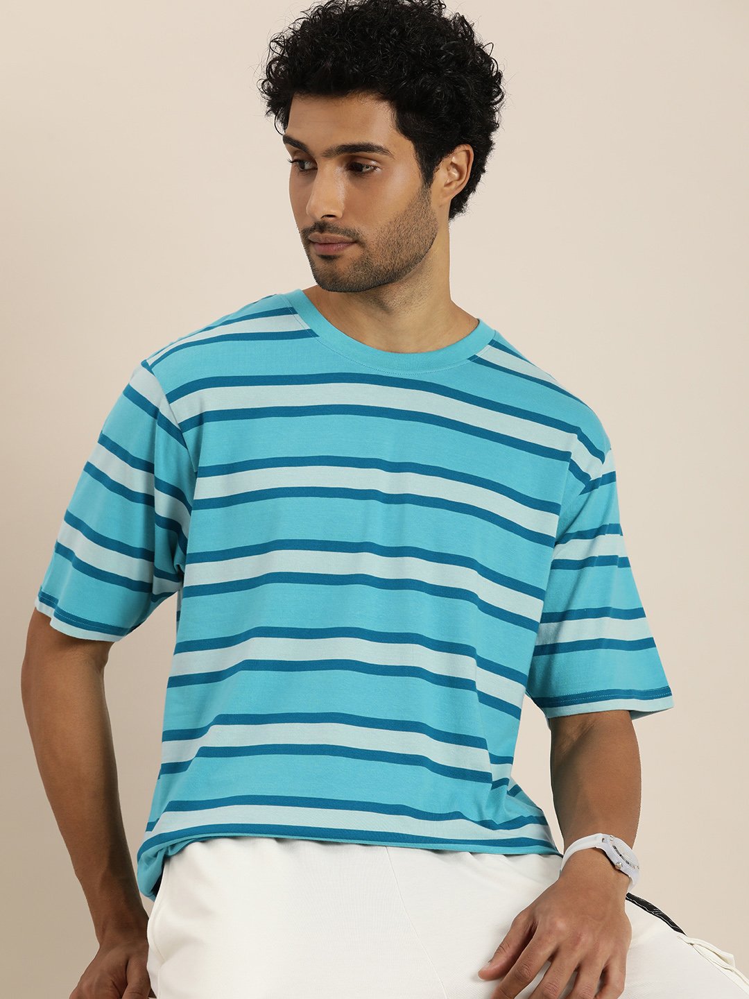 Mens Half Sleeve Round Neck Oversized Fit T-Shirts