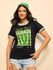 Womens Printed Regular Fit Cotton T-Shirt
