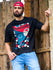 Mens Half Sleeve Drop Shoulder Printed Oversized Fit T-Shirts