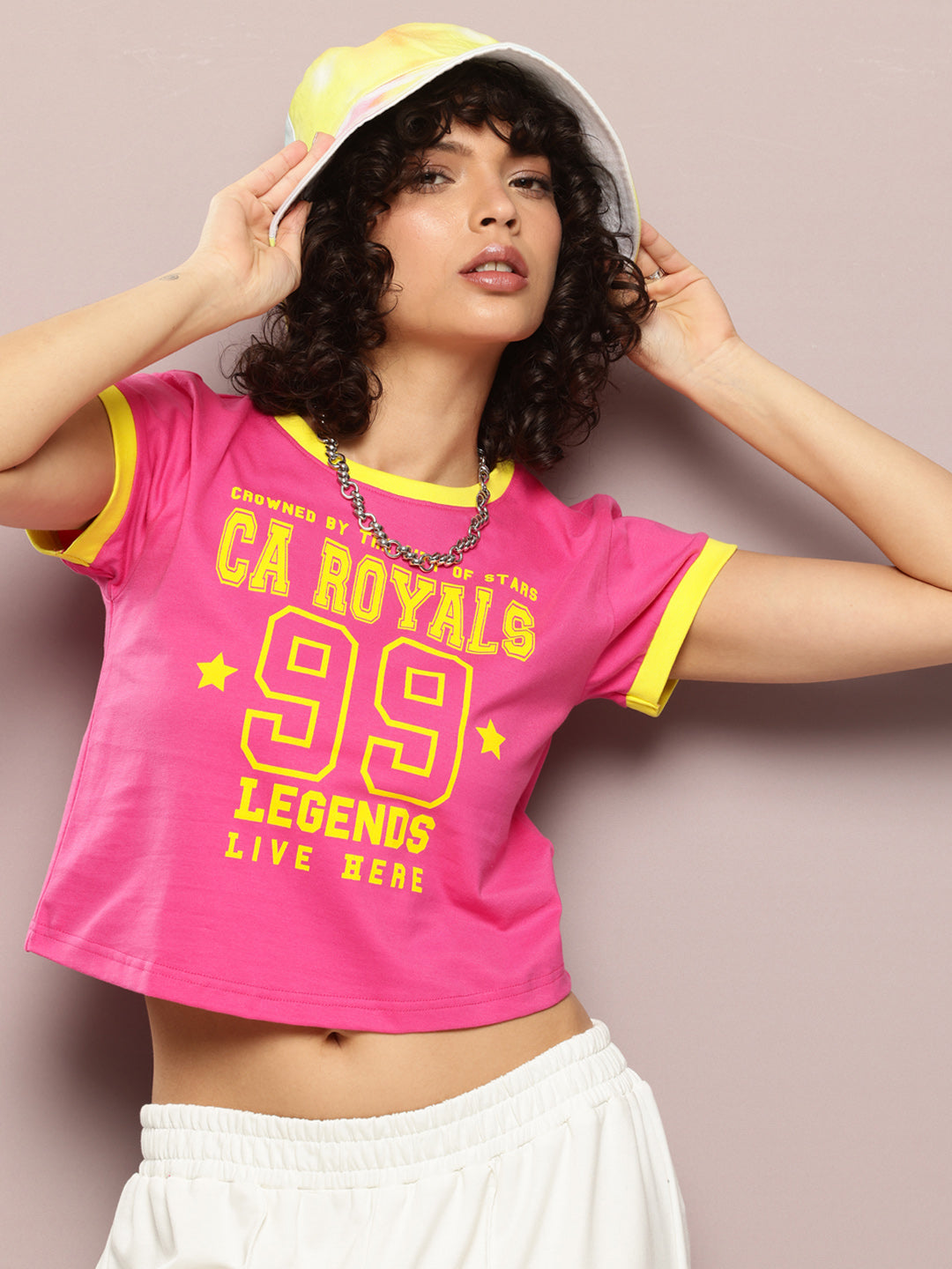 Womens Half Sleeve Round Neck Printed Regular Fit Tshirts