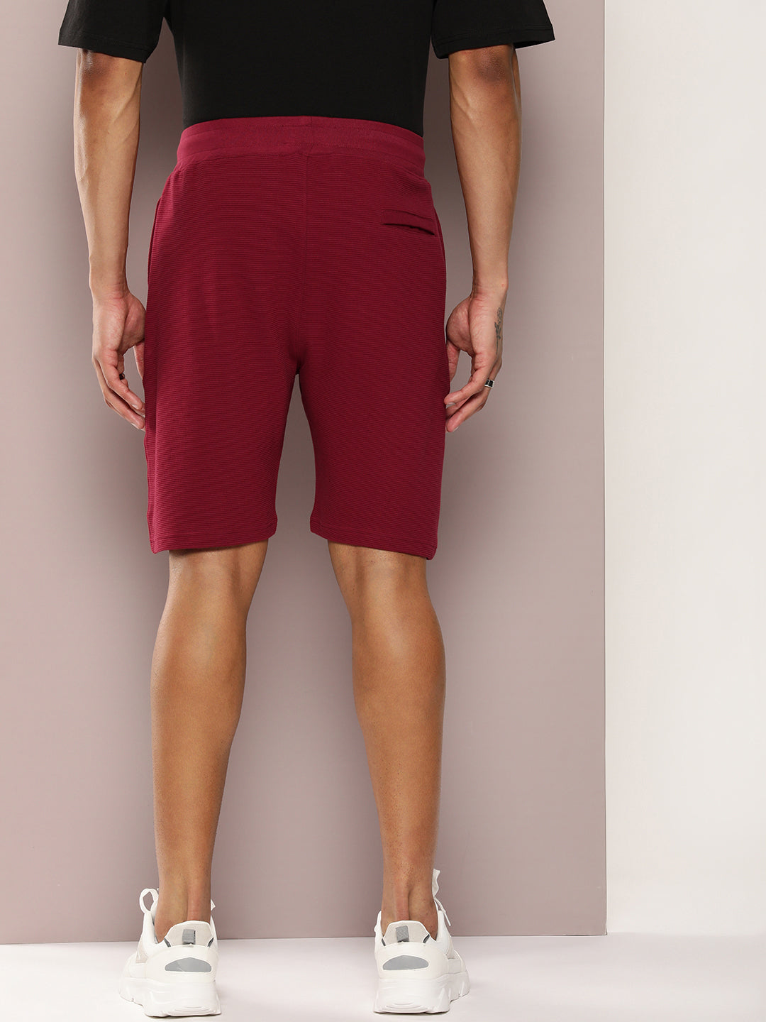 Men Solid Regular Shorts