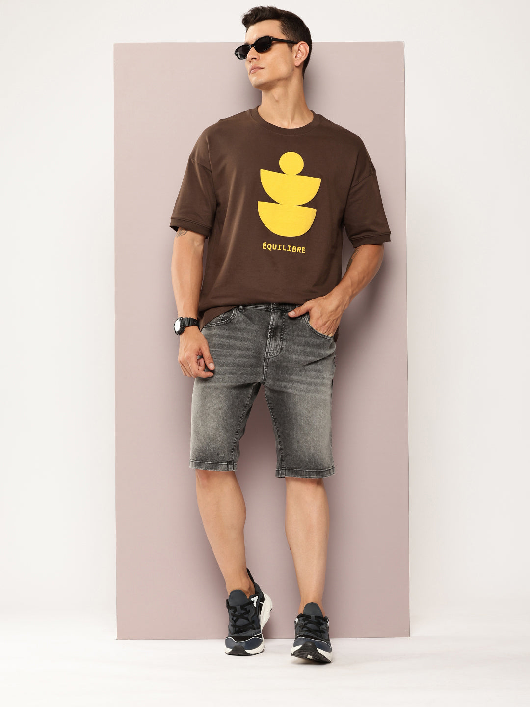 Mens Half Sleeve Round Neck Printed Oversized Fit Tshirts