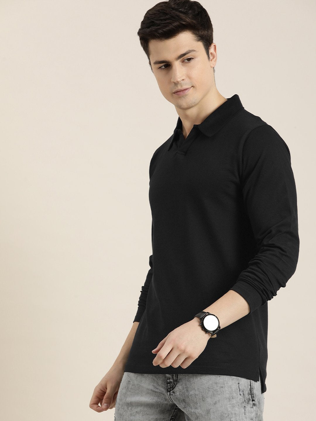Mens Full Sleeve Regular Fit Polo T-Shirts